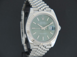 Rolex Datejust 41 Mint Green Dial 126334 NEW