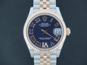 Rolex Datejust 31 Everose/Steel Aubergine Diamond Dial 278271