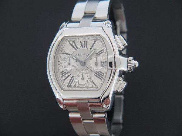 Cartier - Roadster XL Automatic Chrono Silver Dial 2618