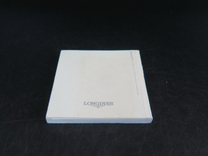 Longines International Warranty Booklet