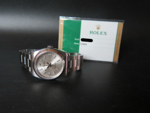 Rolex Oyster Perpetual Silver Dial 116000