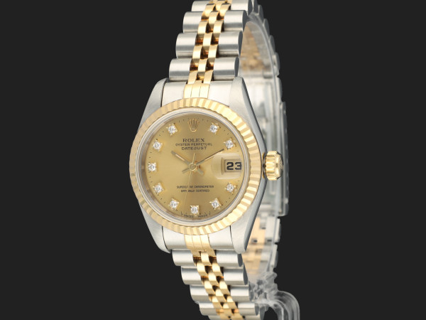 Rolex - Lady-Datejust 26 Champagne Diamond Dial 69173