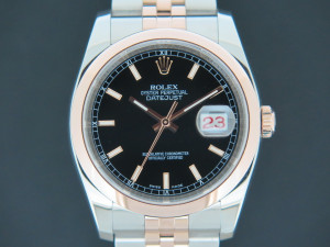 Rolex Datejust Everose/Steel Black Dial 116201