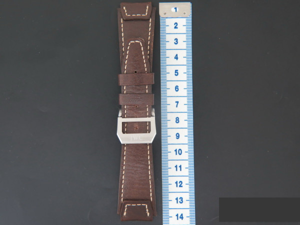 IWC - Buffalo Leather Strap 19 mm with folding clasp