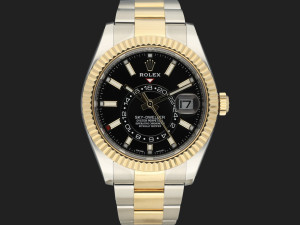 Rolex Sky-Dweller Gold/Steel Black 326933