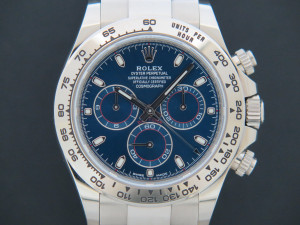 Rolex Daytona White Gold Blue Dial 116509
