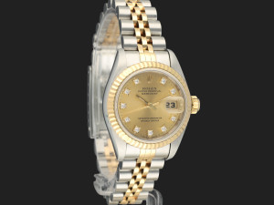 Rolex Lady-Datejust 26 Champagne Diamond Dial 69173