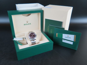 Rolex Oyster Perpetual 34 Red Grape Dial 114200 