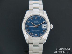 Rolex Datejust Blue Roman Dial 178240