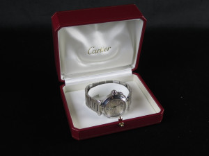 Cartier Pasha C GMT Automatic Silver Dial 2377