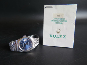 Rolex Datejust Blue Roman Dial 16234