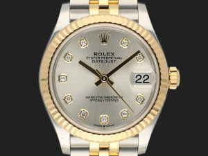 Rolex Datejust 31 Gold/Steel Silver Diamond Dial 278273