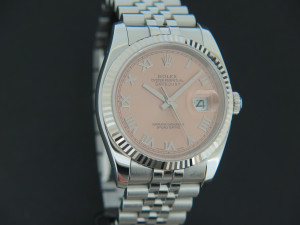 Rolex Datejust Pink Roman Dial 116234