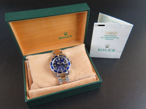 Rolex Submariner Date Gold/Steel 16613  Purple Dial