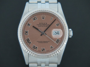 Rolex Datejust Pink Roman Dial 16234