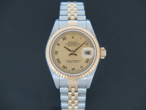 Rolex Datejust Lady Gold/Steel Champagne Dial 79173
