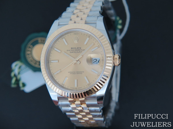 Rolex - Datejust 41 Gold/Steel Champagne Dial 126333 NEW 2020