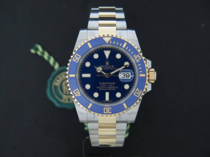 Rolex Submariner Date Gold/Steel Blue Dial NEW 116613LB  