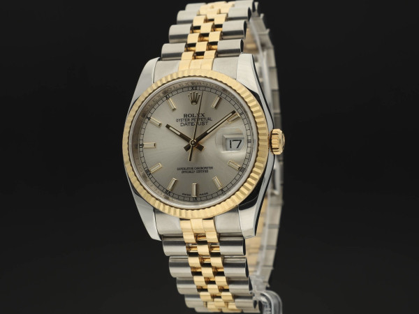 Rolex - Datejust Gold/Steel Silver Dial 116233