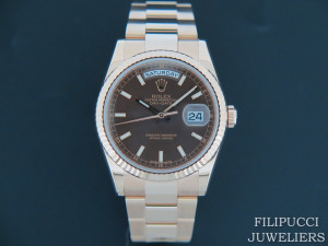 Rolex Day-Date Everose Chocolate Dial 118235 