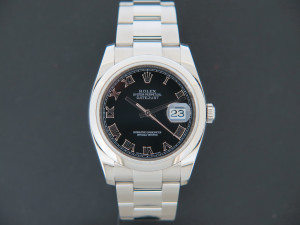 Rolex Datejust 116200 Black Roman Dial