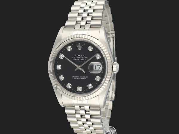 Rolex - Datejust Black Diamond Dial 16234