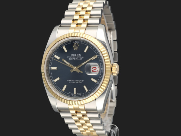 Rolex - Datejust Gold/Steel Blue Dial 116233