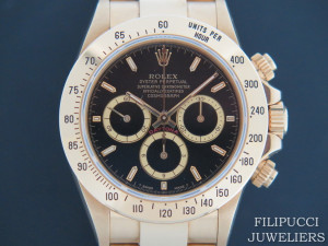 Rolex Daytona Yellow Gold Black Dial 16528 Inverted Six