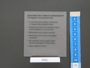 IWC Display piece