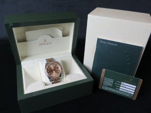 Rolex Datejust Gold/Steel Champagne Diamond Dial 116233