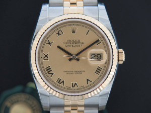 Rolex Datejust Gold/Steel NEW 116233 Champagne Dial
