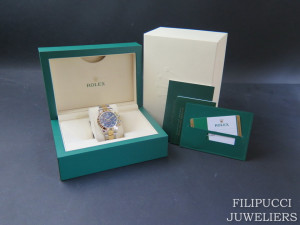 Rolex Daytona Gold/Steel  NEW 116503   Blue Dial Partial Stickers  
