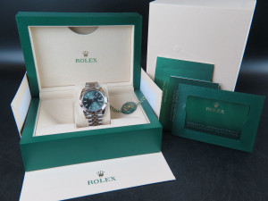 Rolex Datejust 41 Mint Green Dial 126334 NEW