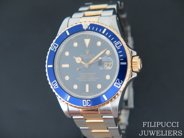 Rolex - Submariner Date Gold/Steel Blue Dial 16803