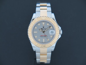 Rolex Yacht-Master Midsize Gold/Steel 168623 Rhodium Dial