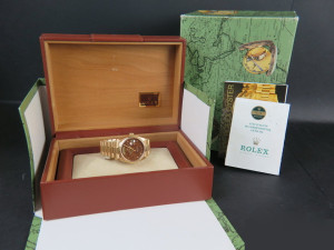 Rolex Day-Date Yellow Gold 18038 Wood Dial 