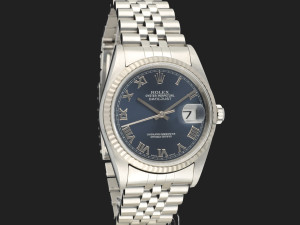 Rolex Datejust 36 Blue Roman Dial 16234