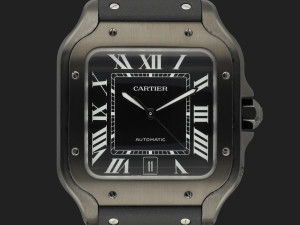 Cartier Santos Large Date ADLC Black Dial WSSA0039