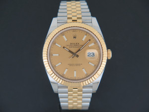 Rolex Datejust 41 Gold/Steel Champagne Dial 126333