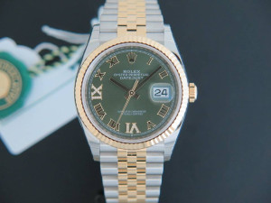 Rolex Datejust NEW 126233 Green Diamond dial