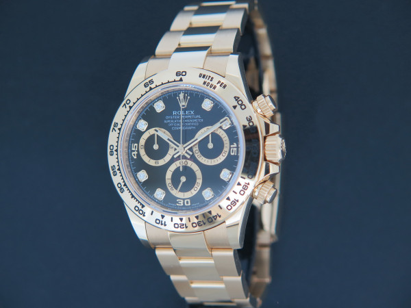 Rolex - Daytona Yellow Gold Black Diamond Dial 116508