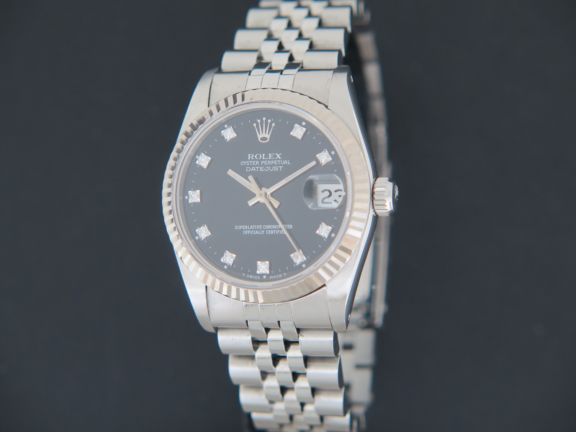 Datejust 31 sales black dial