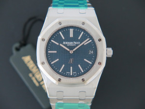 Audemars Piguet Royal Oak Jumbo Extra-Thin 15202ST NEW Blue Dial