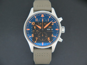 IWC Pilot's Watch Chronograph 'Orange Sandstorm' IW377730 NEW