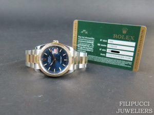 Rolex Datejust Gold/Steel Blue Dial 116233  