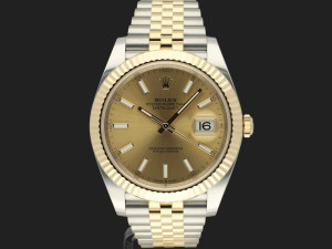 Rolex Datejust 41 Gold/Steel Champagne Dial 126333 NEW