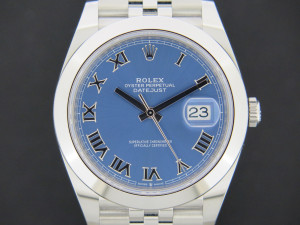 Rolex Datejust 41 Azzurro Dial 126300 NEW