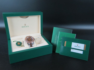 Rolex Yacht-Master Everose/Steel Chocolate Dial 116621 FULL STICKERS