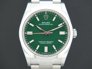 Rolex Oyster Perpetual 36 Green Dial 126000 NEW