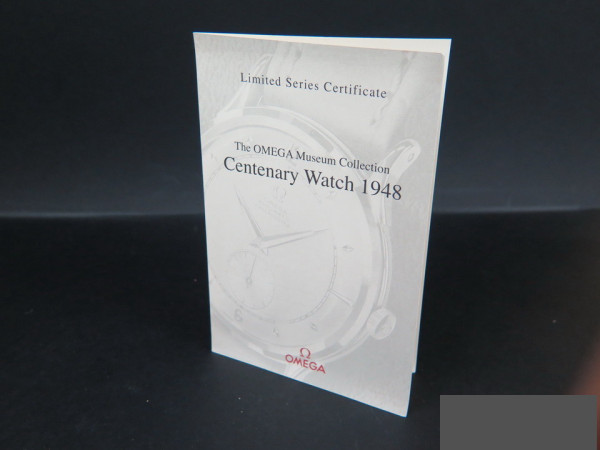 Omega - Certificate for Centenary Watch